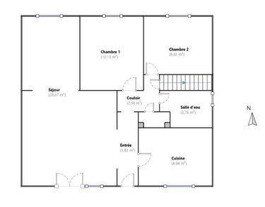 Maison a vendre Cérans-Foulletourte 72330 Sarthe 68 m2  110250 euros