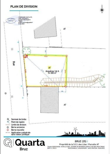 Terrain a batir a vendre Bruz 35170 Ille-et-Vilaine 300 m2  188100 euros