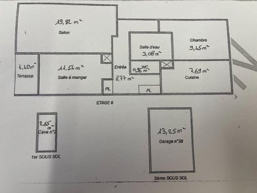 Appartement a vendre Le Mans 72000 Sarthe 61 m2 3 pièces 74900 euros
