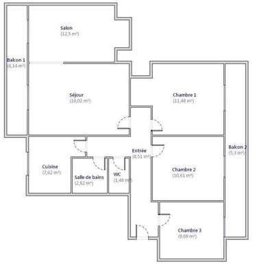 Appartement a vendre Bordeaux 33000 Gironde 80 m2 5 pièces 178500 euros