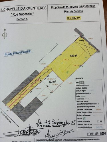 Terrain a batir a vendre La Chapelle-d'Armentières 59930 Nord 632 m2  136800 euros