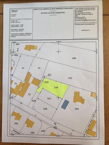 Terrain a batir a vendre Santec 29250 Finistère 697 m2  146140 euros