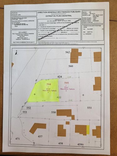 Terrain a batir a vendre Roscoff 29680 Finistère 641 m2  169057 euros
