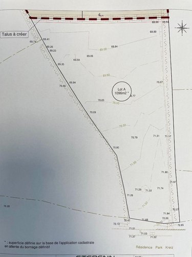Terrain a batir a vendre Trédrez-Locquémeau 22300 Côtes-d'Armor 1096 m2  139620 euros