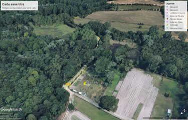 Terrains de loisirs bois etangs a vendre Reviers 14470 Calvados 503 m2  36750 euros