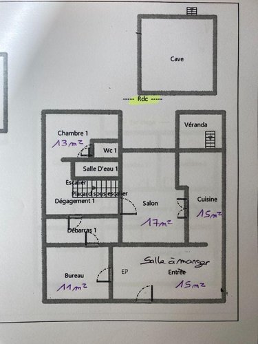 Maison a vendre Villedieu-sur-Indre 36320 Indre 156 m2 6 pièces 181400 euros