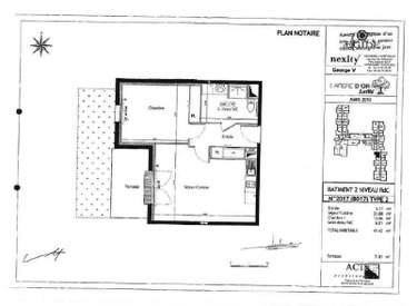 Appartement a vendre Laillé 35890 Ille-et-Vilaine 45 m2 2 pièces 130625 euros