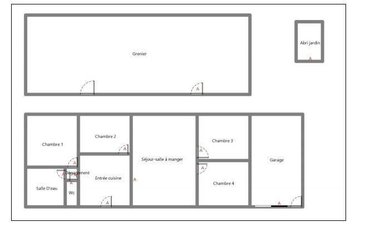 Maison a vendre Jeu-Maloches 36240 Indre 100 m2 5 pièces 75250 euros