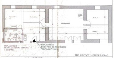 Maison a vendre Jeu-Maloches 36240 Indre 100 m2 5 pièces 75250 euros