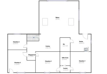 Maison a vendre Guécélard 72230 Sarthe 89 m2  173250 euros