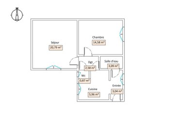 Appartement a vendre Paris 3e arrondissement 75003 Paris 50 m2 2 pièces 690000 euros