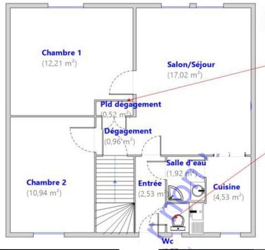 Maison a vendre Le Mans 72000 Sarthe 76 m2  142800 euros