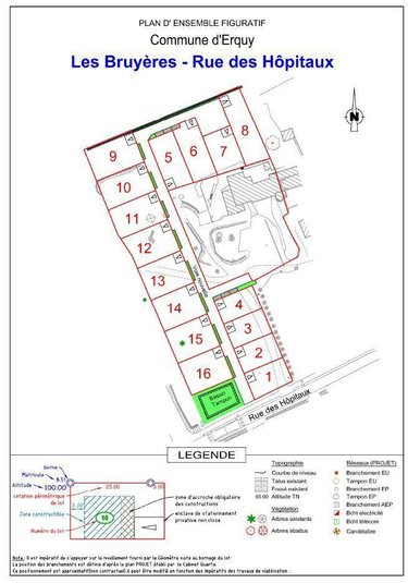 Terrain a batir a vendre Erquy 22430 Côtes-d'Armor 522 m2  145246 euros