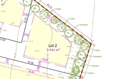 Terrain a batir a vendre Bruz 35170 Ille-et-Vilaine 541 m2  241744 euros