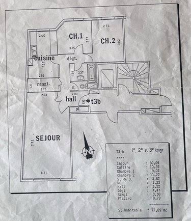 Appartement a vendre Lyon 7e Arrondissement 69007 Rhône 77 m2 4 pièces 299000 euros
