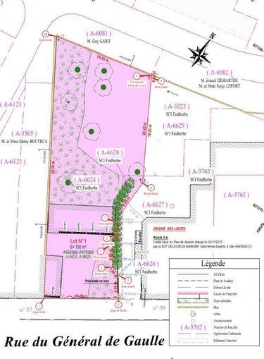 Terrain a batir a vendre La Gorgue 59253 Nord 714 m2  93000 euros