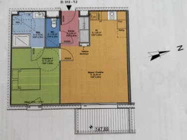 Appartement a vendre Fougères 35300 Ille-et-Vilaine 44 m2 2 pièces 116435 euros