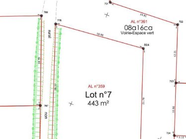 Terrain a batir a vendre Gouville-sur-Mer 50560 Manche 443 m2  83240 euros