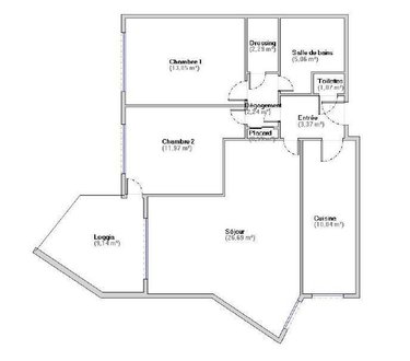 Appartement a vendre Le Chesnay-Rocquencourt 78150 Yvelines 77 m2 4 pièces 337600 euros