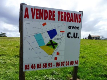 Terrain a batir a vendre Ribérac 24600 Dordogne 1107 m2  22819 euros