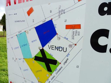 Terrain a batir a vendre Ribérac 24600 Dordogne 1107 m2  22819 euros