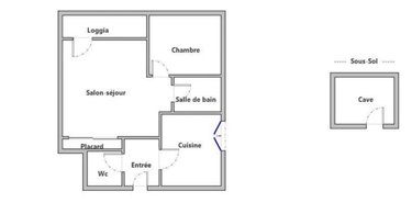 Appartement a vendre Le Mans 72000 Sarthe 44 m2  78750 euros