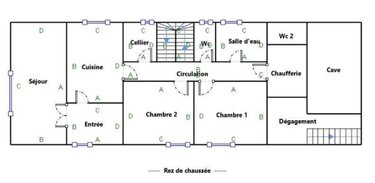Maison a vendre Préaux 36240 Indre 105 m2 6 pièces 86400 euros