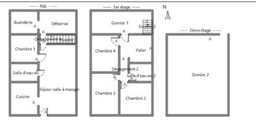 Maison a vendre Écueillé 36240 Indre 120 m2 6 pièces 58400 euros