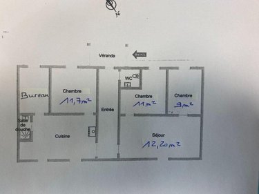 Maison a vendre Villedieu-sur-Indre 36320 Indre 74 m2 4 pièces 62680 euros