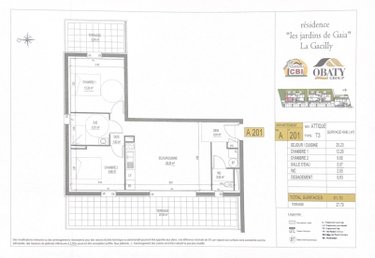 Appartement a vendre La Gacilly 56200 Morbihan 61 m2 3 pièces 238900 euros