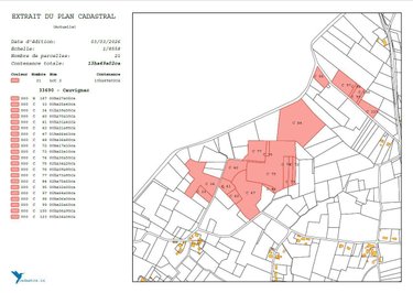 Terrains de loisirs bois etangs a vendre Cauvignac 33690 Gironde 134900 m2  42400 euros