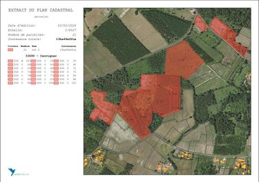 Terrains de loisirs bois etangs a vendre Cauvignac 33690 Gironde 134900 m2  42400 euros