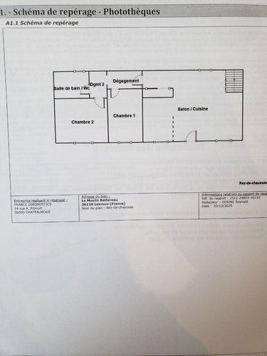 Maison a vendre Saint-Martin-de-Lamps 36110 Indre 71 m2 4 pièces 95400 euros