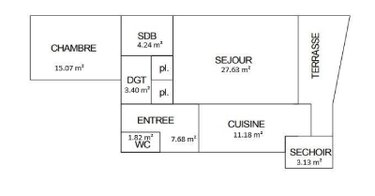 Appartement a vendre Biarritz 64200 Pyrénées-Atlantiques 71 m2 2 pièces 444000 euros