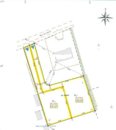 Terrain a batir a vendre Tourville-sur-Sienne 50200 Manche 764 m2  47450 euros