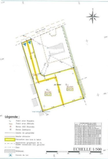 Terrain a batir a vendre Tourville-sur-Sienne 50200 Manche 764 m2  47450 euros