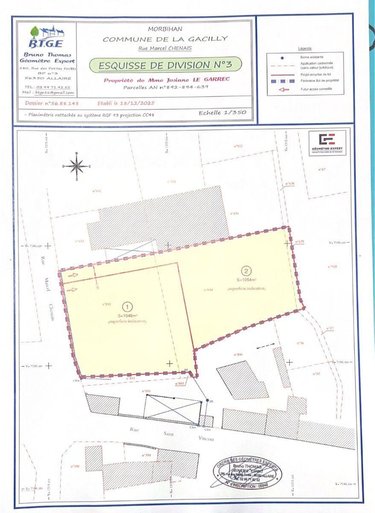 Terrain a batir a vendre La Gacilly 56200 Morbihan 1046 m2  110668 euros