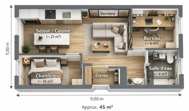 Maison a vendre Rethel 08300 Ardennes 45 m2  40000 euros
