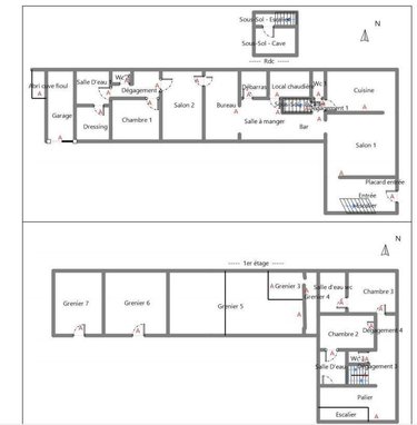 Maison a vendre Luçay-le-Mâle 36360 Indre 263 m2 10 pièces 209500 euros