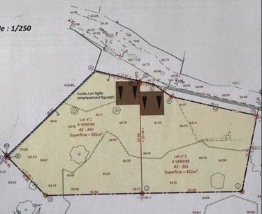 Terrain a batir a vendre Quimperlé 29300 Finistère 422 m2  131664 euros