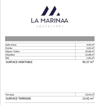 Appartement a vendre Gravelines 59820 Nord 45 m2 2 pièces 180000 euros