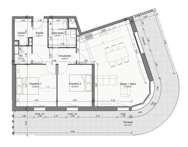 Appartement a vendre Gravelines 59820 Nord 71 m2 3 pièces
