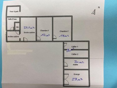 Maison a vendre Argy 36500 Indre 72 m2 3 pièces 48900 euros