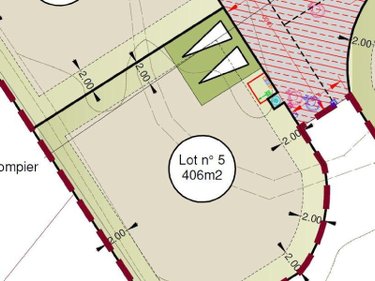Terrain a batir a vendre Saint-Erblon 35230 Ille-et-Vilaine 473 m2  105600 euros