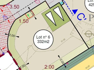 Terrain a batir a vendre Saint-Erblon 35230 Ille-et-Vilaine 473 m2  105600 euros