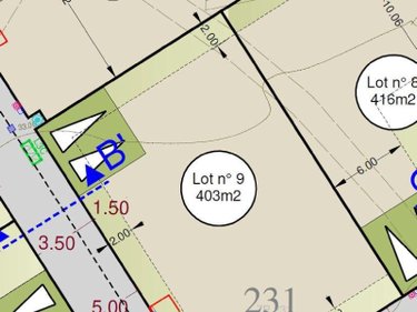 Terrain a batir a vendre Saint-Erblon 35230 Ille-et-Vilaine 473 m2  105600 euros