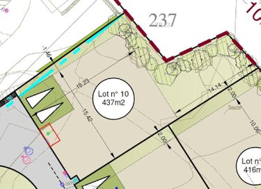 Terrain a batir a vendre Saint-Erblon 35230 Ille-et-Vilaine 473 m2  105600 euros