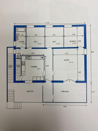 Maison a vendre Saint-Genou 36500 Indre 82 m2 4 pièces 96600 euros