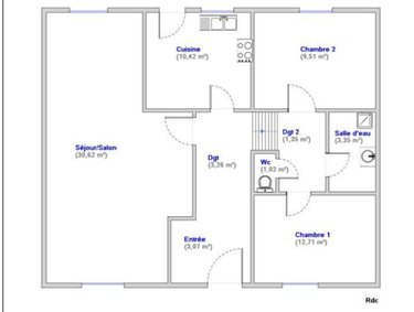 Maison a vendre Le Mans 72000 Sarthe 75 m2  157500 euros