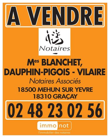 Terrain a batir a vendre Plou 18290 Cher 1135 m2  18800 euros